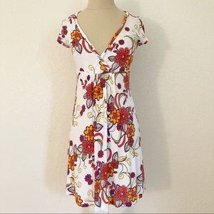 edc by Esprit Cap Sleeve Floral Print Dress